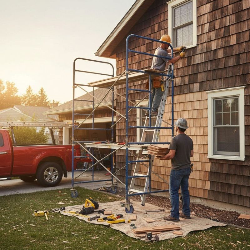 Cedar Siding Installation detail